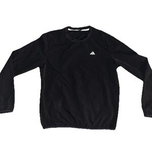ADIDAS Men’s windbreaker crew neck  Medium black